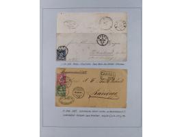 1810/80 (ca.), kleine Partie mit über 50 Briefen und Ganzsachen, dabei viele Grenzrayon-Belege mit auch Drucksachen und 2.Gew