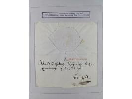 1750/1850 (ca.), kleine aufgezogene Sammlung mit 35 Briefen/Briefhüllen, dabei Express- und Charge-Briefe, Transitpost, etc.