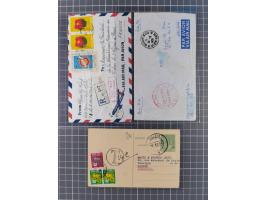 1944/82 (ca.), group of 18 covers and cards with various frankings and interesting usages form Indochina, Vietnam and Cambodi