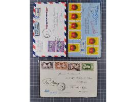 1944/82 (ca.), group of 18 covers and cards with various frankings and interesting usages form Indochina, Vietnam and Cambodi