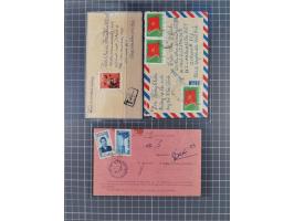 1944/82 (ca.), group of 18 covers and cards with various frankings and interesting usages form Indochina, Vietnam and Cambodi