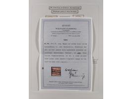 1850/72 (ca.), interessante Stempelsammlung auf Marken, Briefstücken und Briefen, dabei blaue und rote Nummernstempel, Fremde