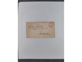 1850/72 (ca.), interessante Stempelsammlung auf Marken, Briefstücken und Briefen, dabei blaue und rote Nummernstempel, Fremde