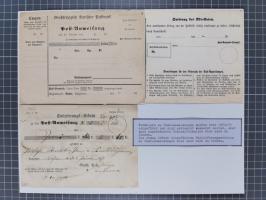 1850/72 (ca.), interessante Stempelsammlung auf Marken, Briefstücken und Briefen, dabei blaue und rote Nummernstempel, Fremde