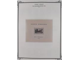 1892/1933, Collection on 17 Scott Album leaves, unused and mint never hinged, from 1913 mainly complete, &nbsp;including post