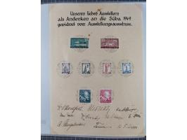 1800/1970 (ca.) interessante Material-Sammlung von etwa 250 Belegen und wenigen Marken, dabei u.a. Dt. Reich Ersttagsstempel 