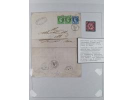 1800/1970 (ca.) interessante Material-Sammlung von etwa 250 Belegen und wenigen Marken, dabei u.a. Dt. Reich Ersttagsstempel 