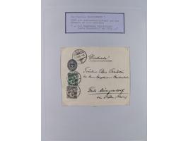 1800/1970 (ca.) interessante Material-Sammlung von etwa 250 Belegen und wenigen Marken, dabei u.a. Dt. Reich Ersttagsstempel 