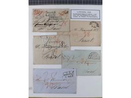 1800/1970 (ca.) interessante Material-Sammlung von etwa 250 Belegen und wenigen Marken, dabei u.a. Dt. Reich Ersttagsstempel 