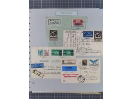 1800/1970 (ca.) interessante Material-Sammlung von etwa 250 Belegen und wenigen Marken, dabei u.a. Dt. Reich Ersttagsstempel 