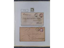 1800/1970 (ca.) interessante Material-Sammlung von etwa 250 Belegen und wenigen Marken, dabei u.a. Dt. Reich Ersttagsstempel 