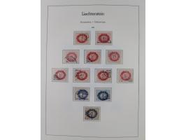 1912/85, Sammlung in gestempelter Erhaltung auf Leuchtturm Vordruckblättern ab 1-3, dabei Mi.3ya, 53-60, 72-77, 82-89, 94-107