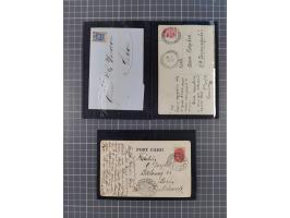 1875/1913, group of 8 covers and cards, some interesting usages including ship mail with “PARAKHODA. OBSCH. R.V.A.P. z 17 7 0