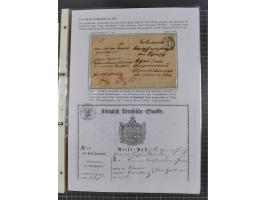 GLEIWITZ: 1817/1950 (ca.), ausstellungsmäßig aufgezogene Sammlung mit reichhaltig zusätzlichem Material, überschlägig rund 35