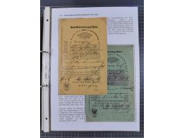 GLEIWITZ: 1817/1950 (ca.), ausstellungsmäßig aufgezogene Sammlung mit reichhaltig zusätzlichem Material, überschlägig rund 35