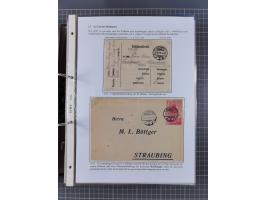 GLEIWITZ: 1817/1950 (ca.), ausstellungsmäßig aufgezogene Sammlung mit reichhaltig zusätzlichem Material, überschlägig rund 35