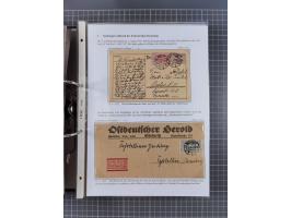 GLEIWITZ: 1817/1950 (ca.), ausstellungsmäßig aufgezogene Sammlung mit reichhaltig zusätzlichem Material, überschlägig rund 35