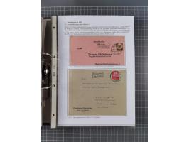 GLEIWITZ: 1817/1950 (ca.), ausstellungsmäßig aufgezogene Sammlung mit reichhaltig zusätzlichem Material, überschlägig rund 35