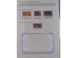 GLEIWITZ: 1817/1950 (ca.), ausstellungsmäßig aufgezogene Sammlung mit reichhaltig zusätzlichem Material, überschlägig rund 35