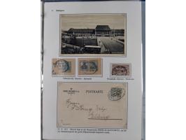 GLEIWITZ: 1817/1950 (ca.), ausstellungsmäßig aufgezogene Sammlung mit reichhaltig zusätzlichem Material, überschlägig rund 35