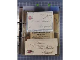 GLEIWITZ: 1817/1950 (ca.), ausstellungsmäßig aufgezogene Sammlung mit reichhaltig zusätzlichem Material, überschlägig rund 35