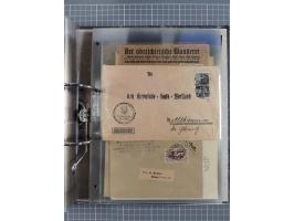 GLEIWITZ: 1817/1950 (ca.), ausstellungsmäßig aufgezogene Sammlung mit reichhaltig zusätzlichem Material, überschlägig rund 35