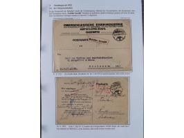 GLEIWITZ: 1817/1950 (ca.), ausstellungsmäßig aufgezogene Sammlung mit reichhaltig zusätzlichem Material, überschlägig rund 35