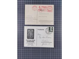 1935, Ostropa Briefmarken-Ausstellung, kleine Partie mit 11 Briefen und Karten, dabei u.a. Mi.Nr. Bl. 3 mit Zufrankatur auf e