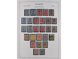 1849/1959, meist ungebrauchte und gestempelte Sammlung ab Altdeutschland mit Deutsches Reich, Deutsche Kolonien, Nebengebiete