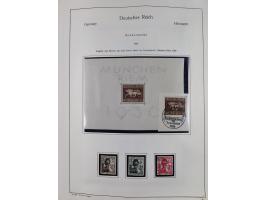 1849/1959, meist ungebrauchte und gestempelte Sammlung ab Altdeutschland mit Deutsches Reich, Deutsche Kolonien, Nebengebiete