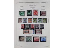 1849/1959, meist ungebrauchte und gestempelte Sammlung ab Altdeutschland mit Deutsches Reich, Deutsche Kolonien, Nebengebiete