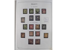 1849/1959, meist ungebrauchte und gestempelte Sammlung ab Altdeutschland mit Deutsches Reich, Deutsche Kolonien, Nebengebiete