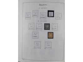 1849/1959, meist ungebrauchte und gestempelte Sammlung ab Altdeutschland mit Deutsches Reich, Deutsche Kolonien, Nebengebiete