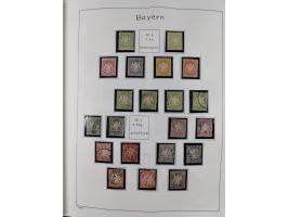 1849/1959, meist ungebrauchte und gestempelte Sammlung ab Altdeutschland mit Deutsches Reich, Deutsche Kolonien, Nebengebiete