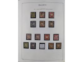 1849/1959, meist ungebrauchte und gestempelte Sammlung ab Altdeutschland mit Deutsches Reich, Deutsche Kolonien, Nebengebiete