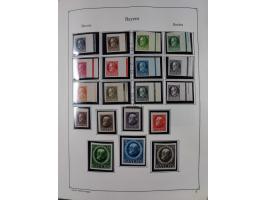 1849/1959, meist ungebrauchte und gestempelte Sammlung ab Altdeutschland mit Deutsches Reich, Deutsche Kolonien, Nebengebiete