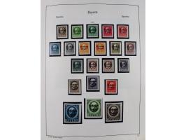 1849/1959, meist ungebrauchte und gestempelte Sammlung ab Altdeutschland mit Deutsches Reich, Deutsche Kolonien, Nebengebiete