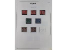 1849/1959, meist ungebrauchte und gestempelte Sammlung ab Altdeutschland mit Deutsches Reich, Deutsche Kolonien, Nebengebiete