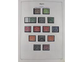 1849/1959, meist ungebrauchte und gestempelte Sammlung ab Altdeutschland mit Deutsches Reich, Deutsche Kolonien, Nebengebiete