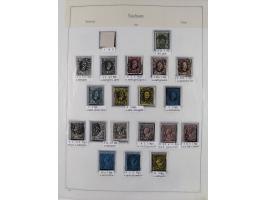 1849/1959, meist ungebrauchte und gestempelte Sammlung ab Altdeutschland mit Deutsches Reich, Deutsche Kolonien, Nebengebiete