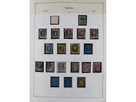 1849/1959, meist ungebrauchte und gestempelte Sammlung ab Altdeutschland mit Deutsches Reich, Deutsche Kolonien, Nebengebiete