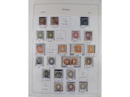 1849/1959, meist ungebrauchte und gestempelte Sammlung ab Altdeutschland mit Deutsches Reich, Deutsche Kolonien, Nebengebiete