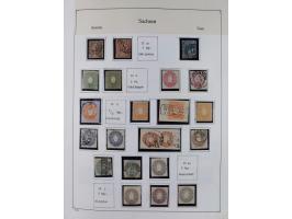 1849/1959, meist ungebrauchte und gestempelte Sammlung ab Altdeutschland mit Deutsches Reich, Deutsche Kolonien, Nebengebiete