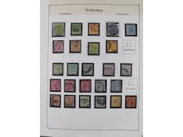 1849/1959, meist ungebrauchte und gestempelte Sammlung ab Altdeutschland mit Deutsches Reich, Deutsche Kolonien, Nebengebiete