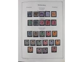 1849/1959, meist ungebrauchte und gestempelte Sammlung ab Altdeutschland mit Deutsches Reich, Deutsche Kolonien, Nebengebiete