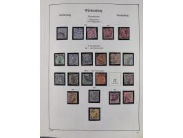 1849/1959, meist ungebrauchte und gestempelte Sammlung ab Altdeutschland mit Deutsches Reich, Deutsche Kolonien, Nebengebiete