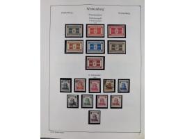 1849/1959, meist ungebrauchte und gestempelte Sammlung ab Altdeutschland mit Deutsches Reich, Deutsche Kolonien, Nebengebiete