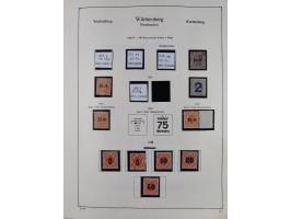 1849/1959, meist ungebrauchte und gestempelte Sammlung ab Altdeutschland mit Deutsches Reich, Deutsche Kolonien, Nebengebiete