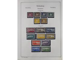 1849/1959, meist ungebrauchte und gestempelte Sammlung ab Altdeutschland mit Deutsches Reich, Deutsche Kolonien, Nebengebiete