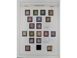 1849/1959, meist ungebrauchte und gestempelte Sammlung ab Altdeutschland mit Deutsches Reich, Deutsche Kolonien, Nebengebiete